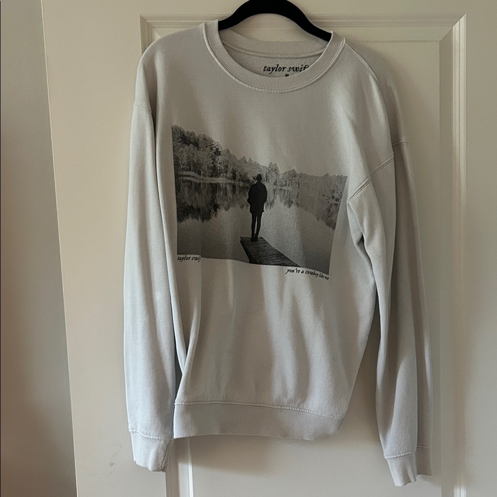Taylor Swift White Crewneck Sweater